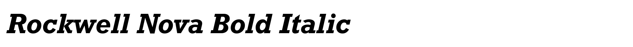 Rockwell Nova Bold Italic image